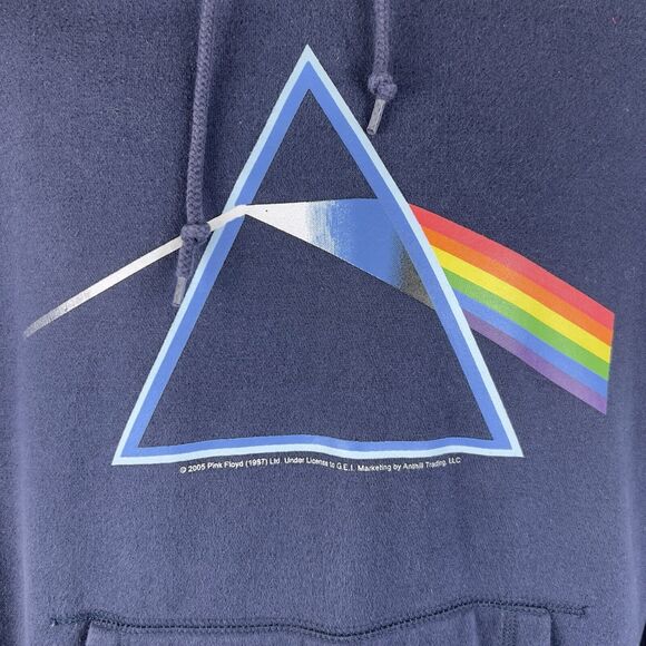 Vintage Pink Floyd Hoodie 2005 Rockware‎ Anthill Dark Blue Men's Size M The Wall - Picture 3 of 14